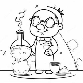 Fun Science Experiment Coloring Page 5262-4378