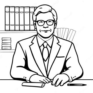 Lawyer Coloring Pages