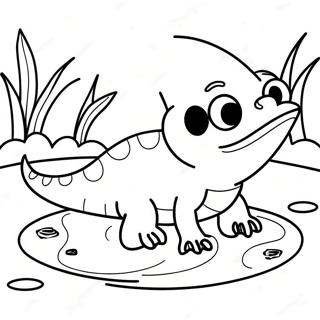 Newt Coloring Pages