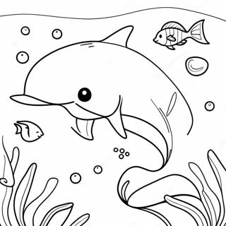 Barbie Dolphin Magic Underwater Adventure Coloring Page 52652-42147