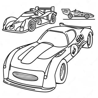 Exciting Race Cars Coloring Page 52663-42157