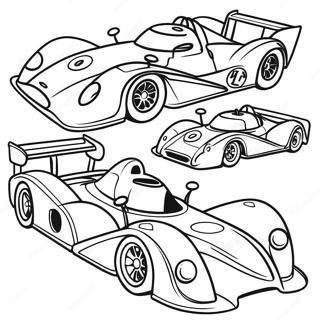 Exciting Race Cars Coloring Page 52663-42160