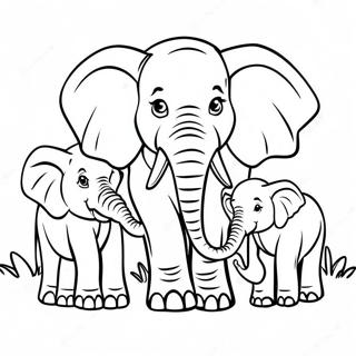 African Elephant Coloring Pages