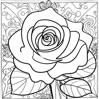 Gothic Rose Coloring Page 52693-42181