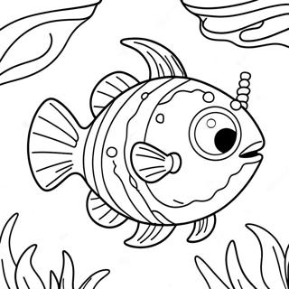 Angler Fish Coloring Pages