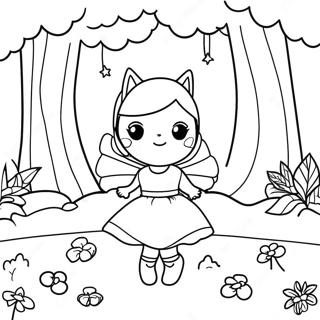 Fairycore Enchanted Forest Coloring Page 52722-42207