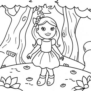 Fairycore Enchanted Forest Coloring Page 52722-42208