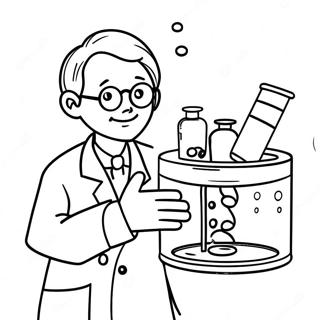 Exciting Scientific Experiment Coloring Page 52743-42221