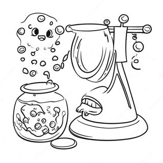 Exciting Scientific Experiment Coloring Page 52743-42222