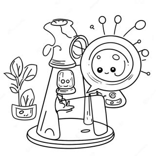 Exciting Scientific Experiment Coloring Page 52743-42223