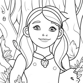 Anya In A Magical Forest Coloring Page 52753-42229