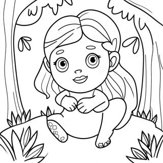 Anya In A Magical Forest Coloring Page 52753-42230