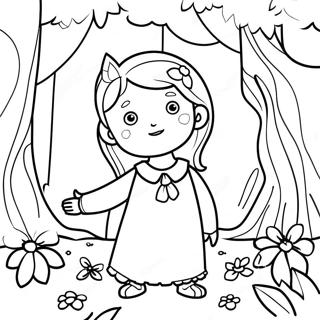 Anya In A Magical Forest Coloring Page 52753-42231