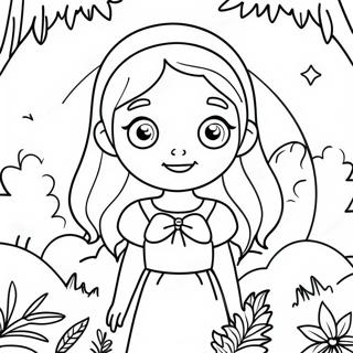 Anya In A Magical Forest Coloring Page 52753-42232