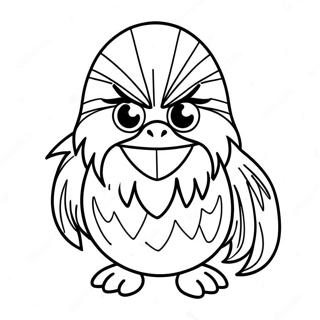 Chewbacca Angry Bird Coloring Page 52763-42240