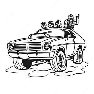 Post Apocalyptic Mad Max Coloring Page 52783-42256