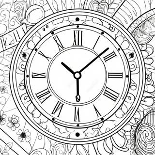 Telling Time Clock Face Coloring Page 52792-42258