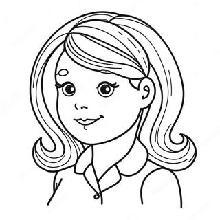 Cute Hairdresser Coloring Page 52813-42283