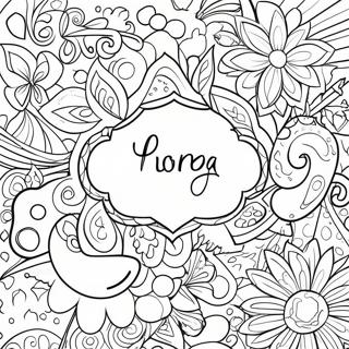 Fun Editable Name Coloring Page 52823-42288