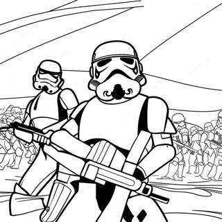 Epic Storm Trooper Battle Coloring Page 5282-4386