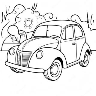 Christmas Car Coloring Page 52852-42306