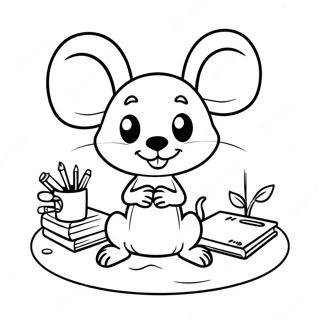 If You Take A Mouse To School Coloring Pages