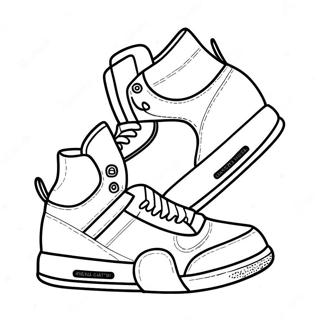 Cool Hypebeast Sneakers Coloring Page 52873-42325