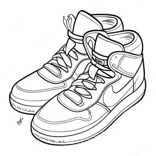 Cool Hypebeast Sneakers Coloring Page 52873-42327