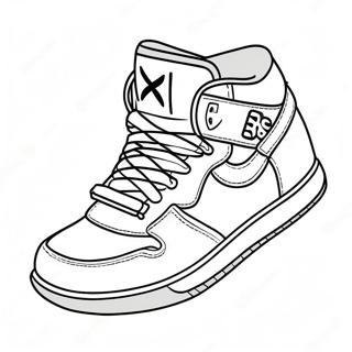 Cool Hypebeast Sneakers Coloring Page 52873-42328