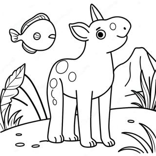 Silhouette Animal Coloring Page 52902-42352