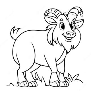 Adventurous Billy Goat Gruff Coloring Page 52913-42356