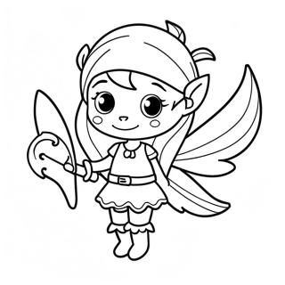 Pirate Fairy Coloring Pages