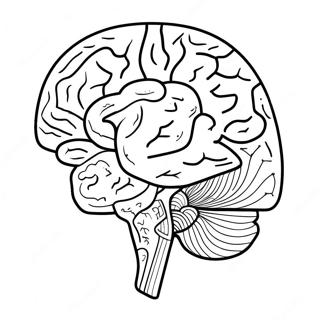 Anatomy Of The Brain Coloring Page 52942-42378