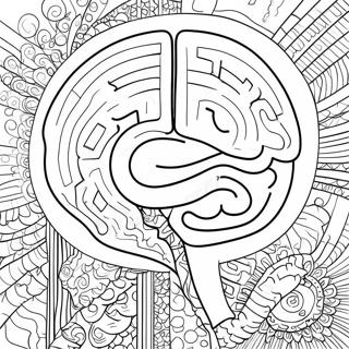 Detailed Brain Structure Coloring Page 52943-42381