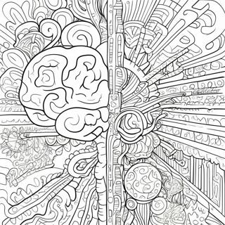 Detailed Brain Structure Coloring Page 52943-42383