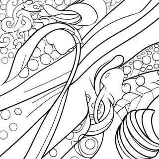 Colorful Ribbons Coloring Page 52972-42404