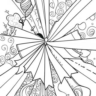 Sparkling Ribbons Coloring Page 52973-42407