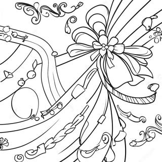 Sparkling Ribbons Coloring Page 52973-42408