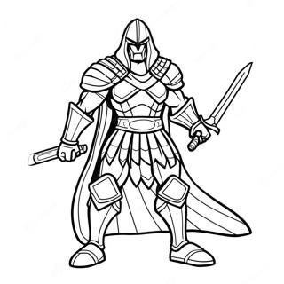 Shredder In Menacing Pose Coloring Page 52983-42413