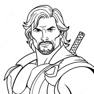 Action Heroes Coloring Page 52992-42430