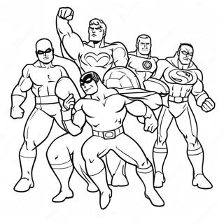 Action Heroes Coloring Pages