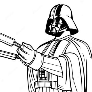 Darth Vader With Lightsaber Coloring Page 52-42