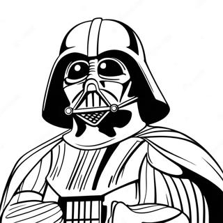 Darth Vader With Lightsaber Coloring Page 52-43