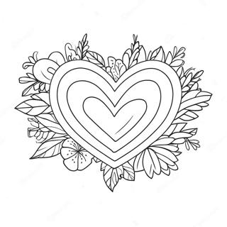 Valentine S Day Heart Coloring Page 5301-4398