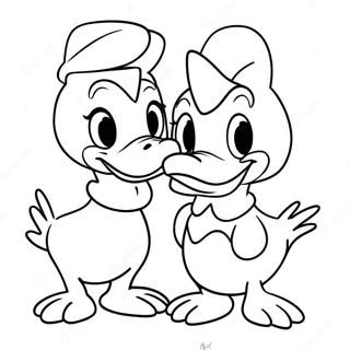 Donald And Daisy Duck Coloring Page 53022-42438