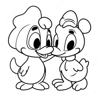 Donald And Daisy Duck Coloring Page 53022-42439