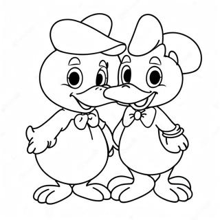 Donald And Daisy Duck Coloring Page 53022-42440