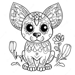 Animal Dia De Los Muertos Coloring Pages