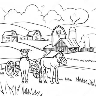 Amish Coloring Pages