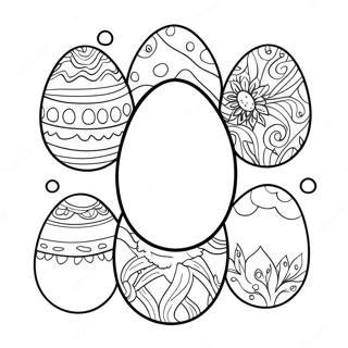 Colorful Ostara Eggs Coloring Page 53113-42520